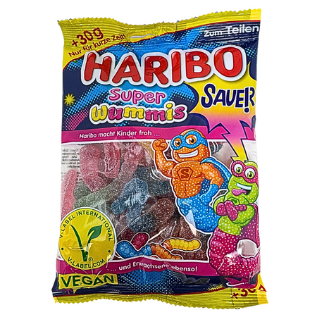 Haribo Super Wummis 205g (Germany) - 14 Pack