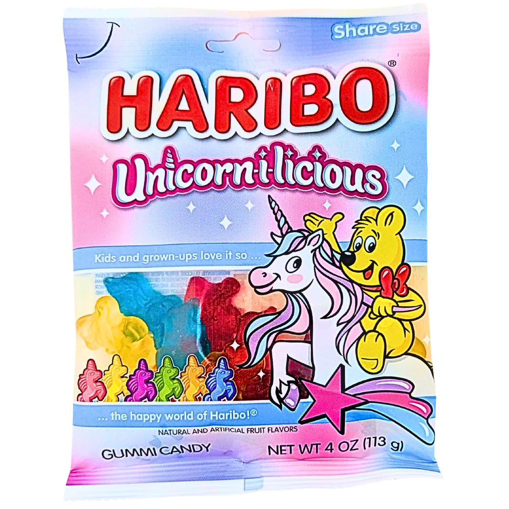Haribo Unicorn-I-Licious 4oz - 12 Pack