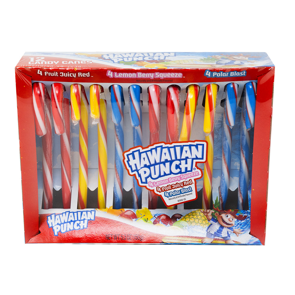 Hawaiian Punch Candy Canes 12 Pieces - 12 Pack