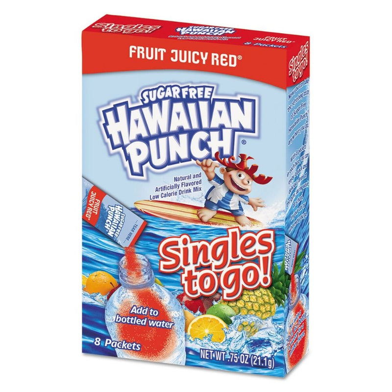 Hawaiian Punch Fruit Juicy Red Singles To Go - 12 Pack