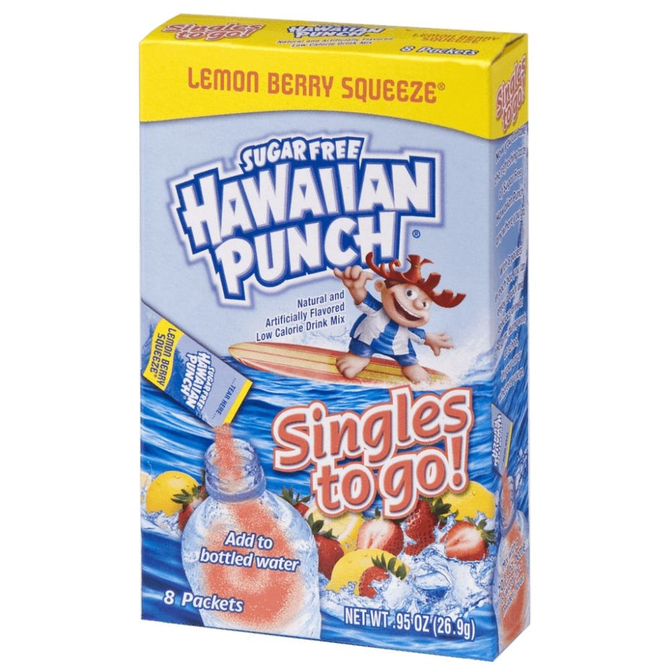 Hawaiian Punch Lemon Berry Squeeze Singles To Go - 12 Pack