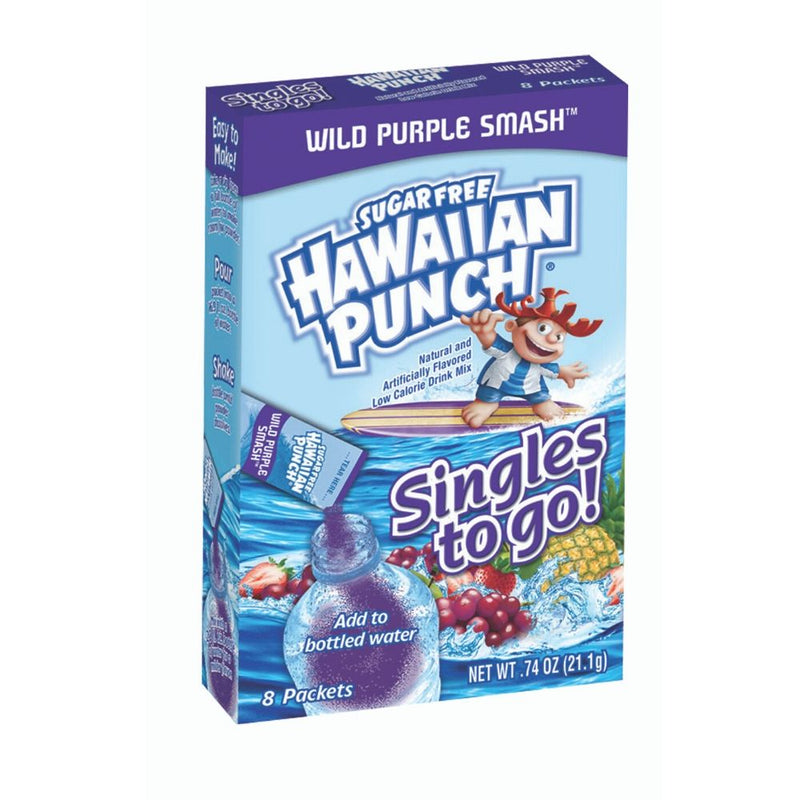 Hawaiian Punch Wild Purple Smash Singles To Go - 12 Pack