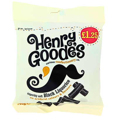 Henry Goode's Classic Soft Liquorice 140g (UK) - 12 Pack