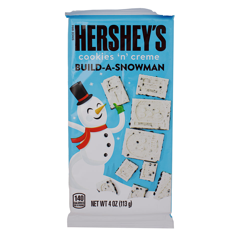 Hershey's Build-a-Snowman Cookies n Creme 3.5oz - 12 Pack Nutrition Facts Ingredients