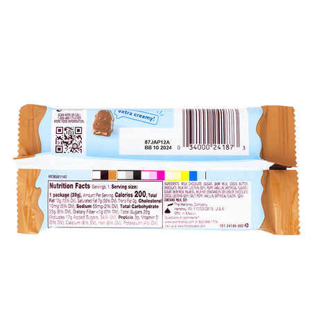 Hershey's Milklicious 1.4oz - 24 Pack  Nutrition Facts Ingredients