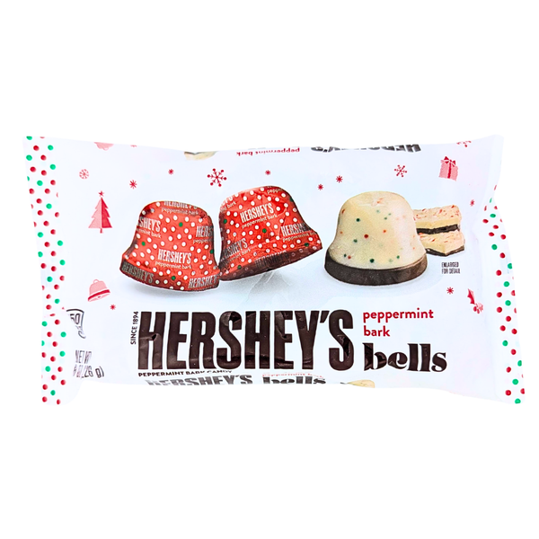Hershey's Christmas Peppermint Bark Bells 8oz - 18 Bag