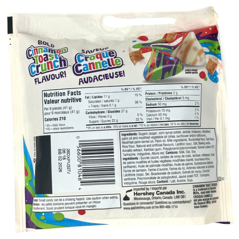 Hershey's Kisses Cinnamon Toast Crunch 180g - 21 Pack