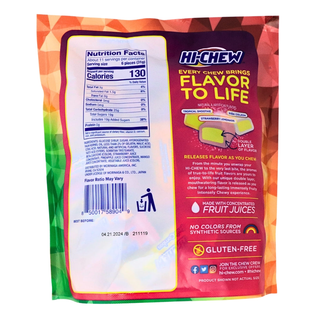 Hi Chew Fruit Combos - 11.65oz Ingredients