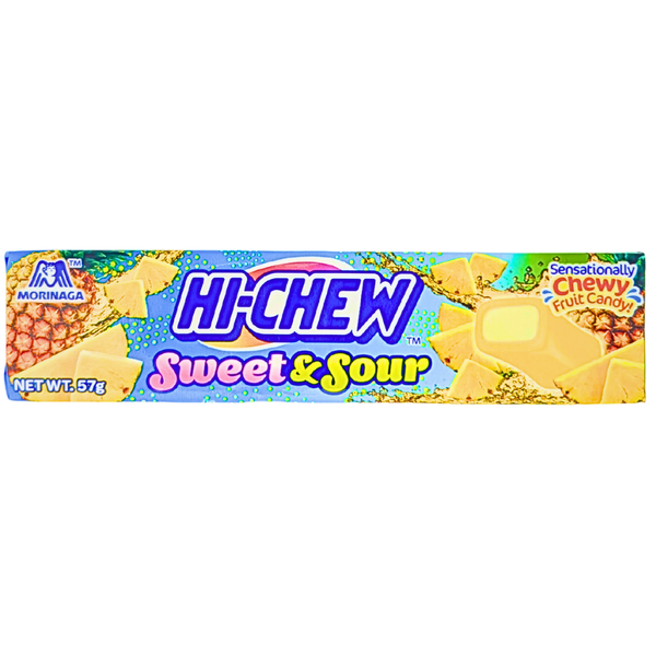 Hi-Chew Sours Pineapple 57g (Aus) - 12 Pack