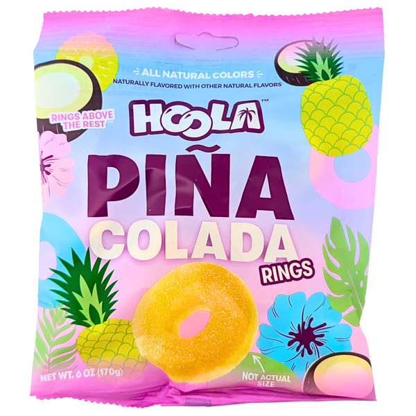 Hoola Pina Colada Rings 6oz - 8 Pack