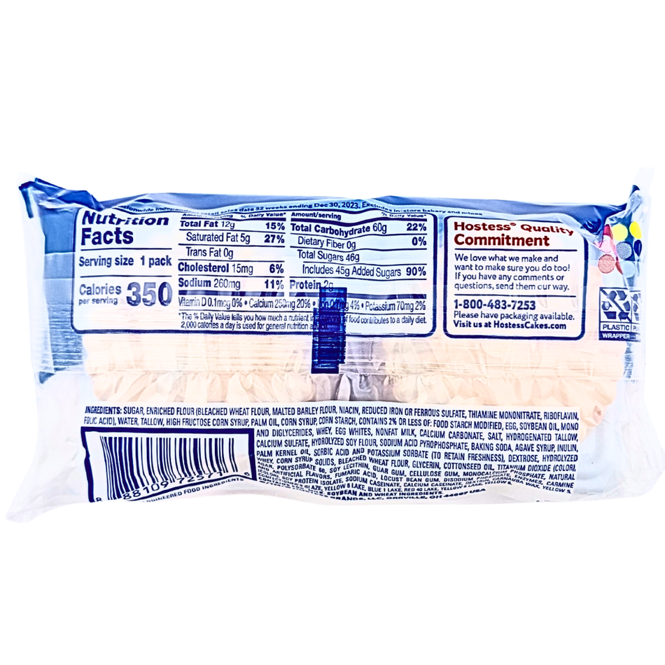 Hostess Cupcakes Frosted Sugar Cookie Cake 3.17oz - 6 Pack