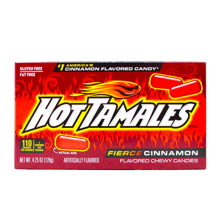 Hot Tamales Fierce Cinnamon Candy Theater Box - 12 Pack