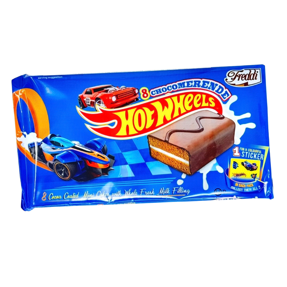 Hot Wheels Chocolate Mini Cakes 250g - 12 Pack