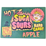 Hotz Suga Sours Apple Hard Candy Theatre Box 100g - 12 Pack