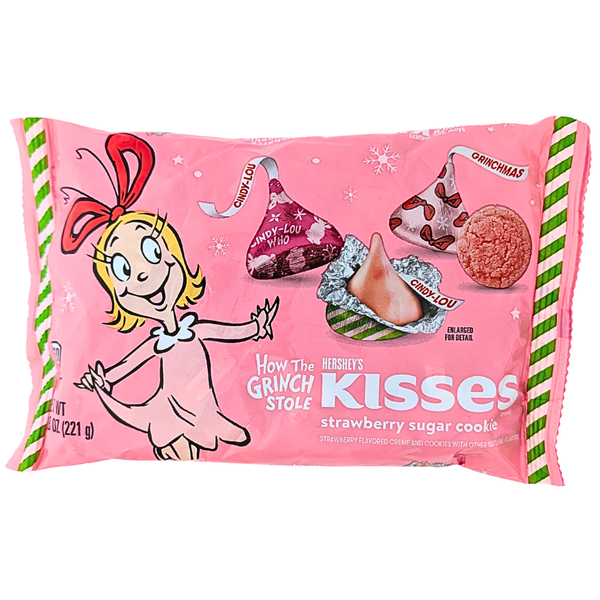 How the Grinch Stole Hershey's Kisses Strawberry Sugar Cookie 7.8oz - 1 Bag
