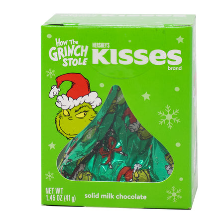 Hershey's Large Solid Milk Chocolate Kisses Grinch - 1.45oz - 24 Pack Nutrition Facts Ingredients