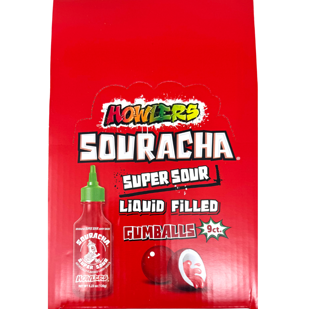 Howlers Souracha Liquid Filled Gumballs 2.79oz - 24 Pack