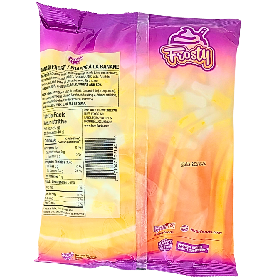 Huer Banana Frosty Gummy Candy 1kg - 1 Bag