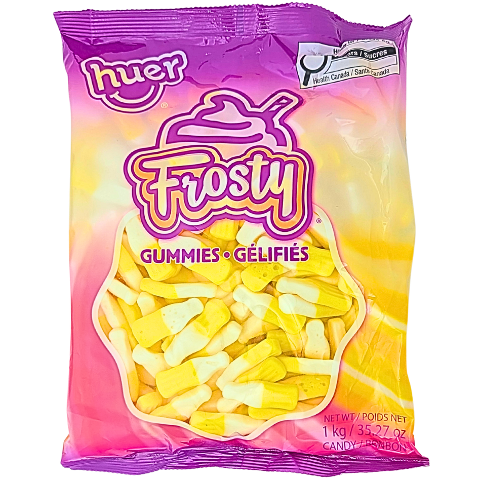 Huer Banana Frosty Gummy Candy 1kg - 1 Bag