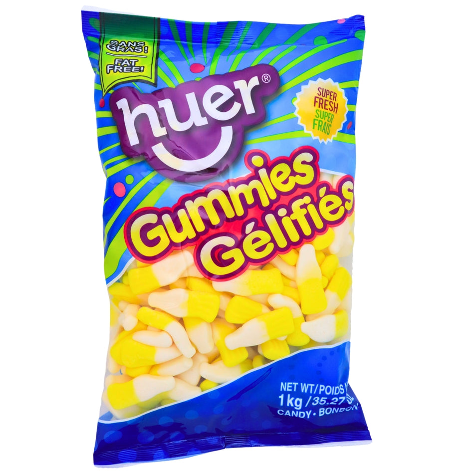 Huer Banana Frosty Gummy Candy 1kg - 1 Bag