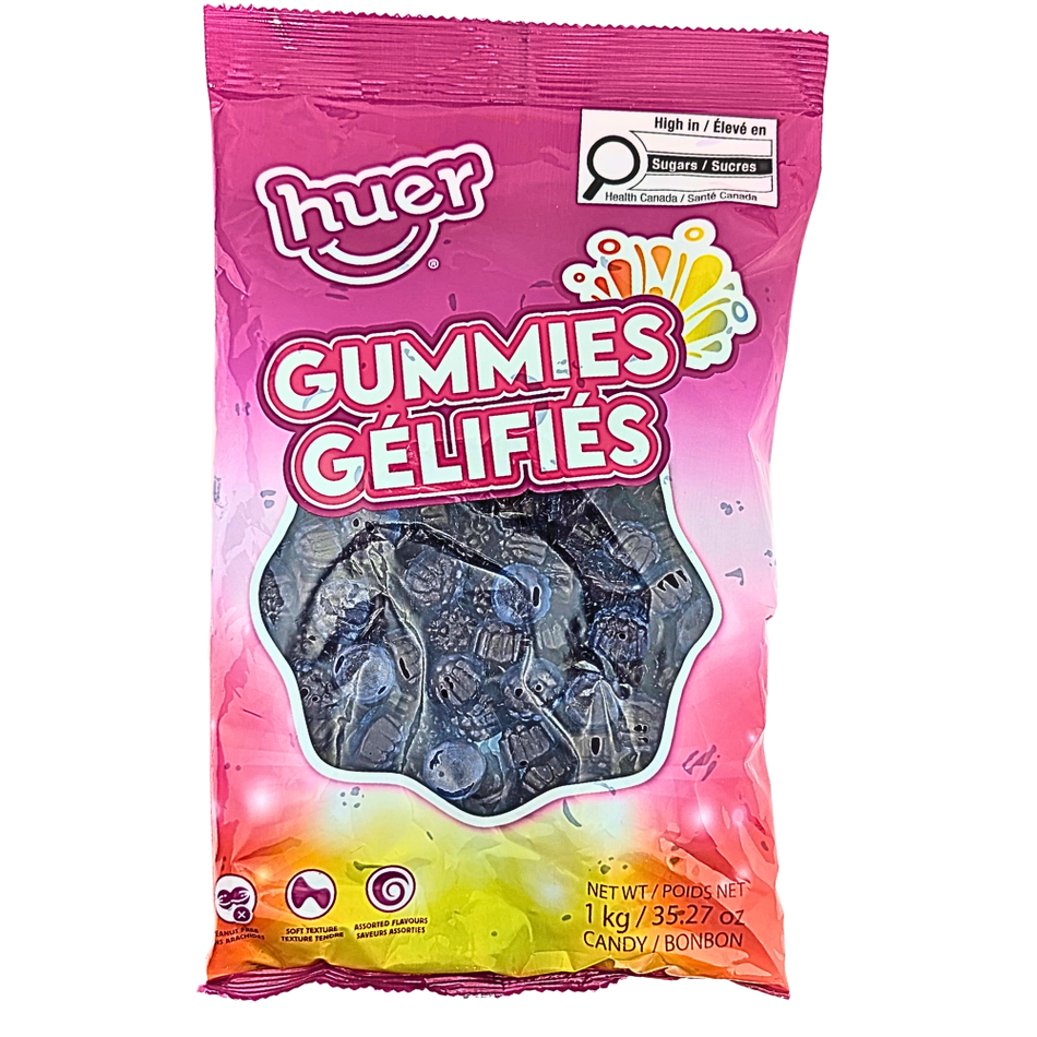 Huer Blue Razzberries Gummies 1 kg - 1 Bag
