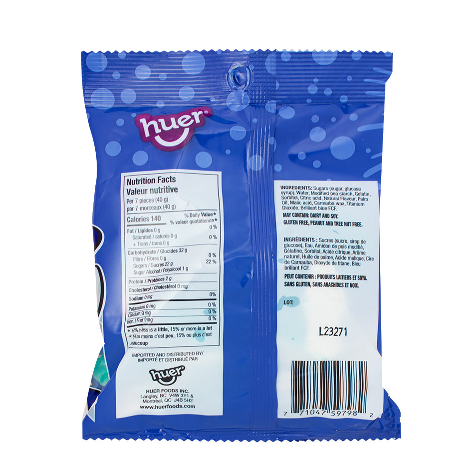 Huer Blue Sharks Gummies 120g - 24 Pack  Nutrition Facts Ingredients