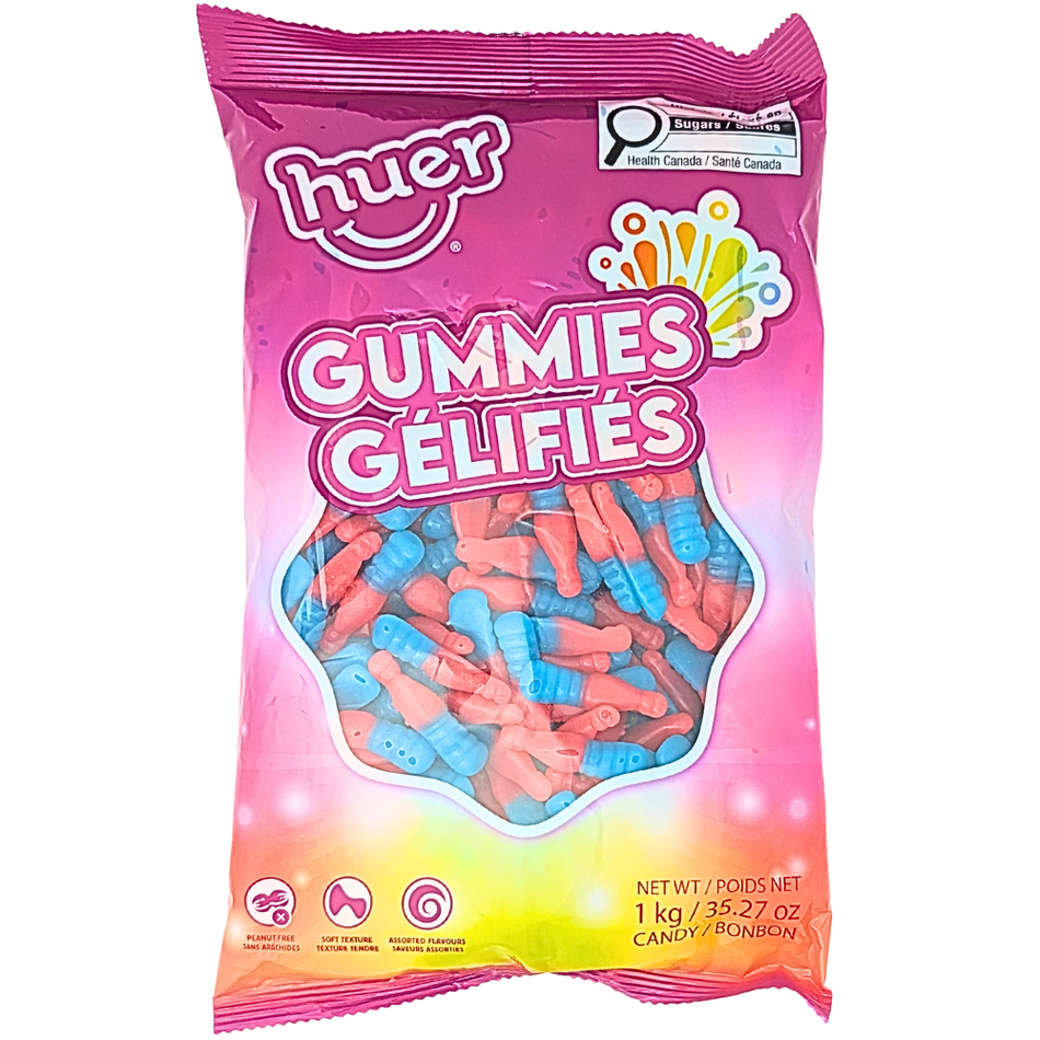 Huer Bubblegum Bottles Gummies 1 kg - 1 Bag