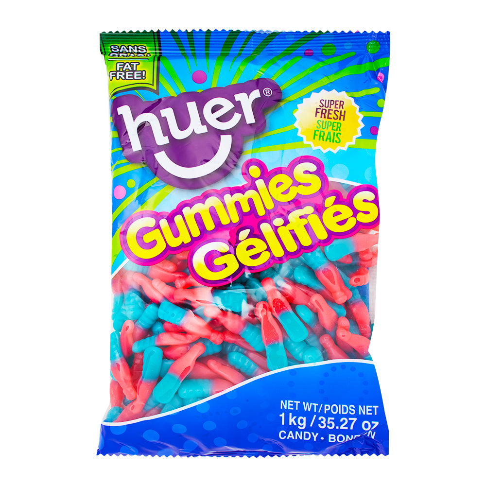 Huer Bubblegum Bottles Gummies 1 kg - 1 Bag