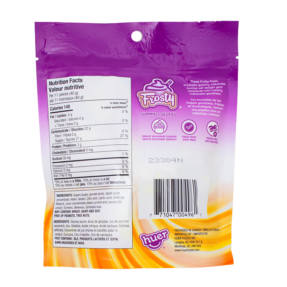 Huer Mango Frosty 150g - 12 Pack  Nutrition Facts Ingredients