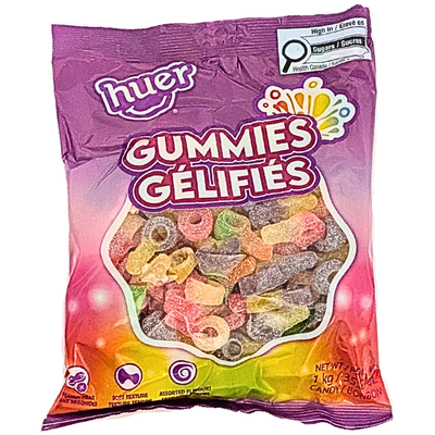 Huer Mini Sour Suckers 1kg - 1 Bag