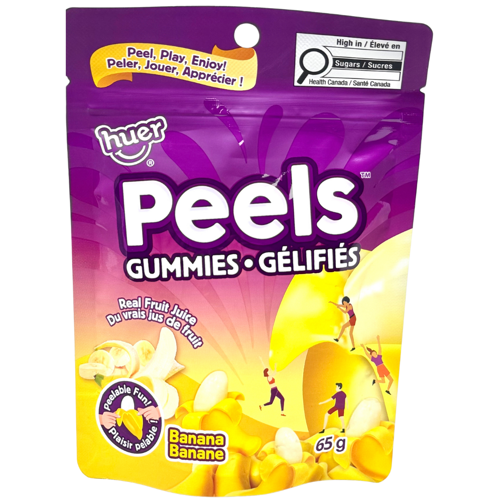 Huer Peels Gummies Banana 65g - 15 Pack