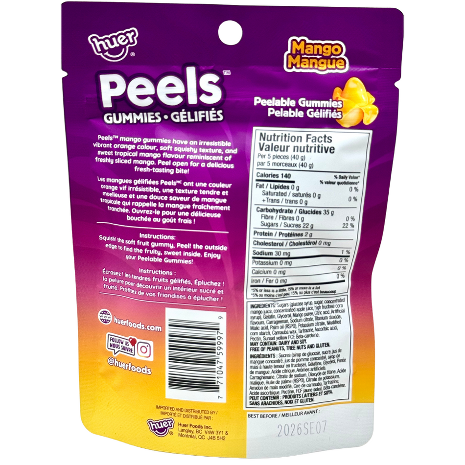 Huer Peels Gummies Mango 65g - 15 Pack