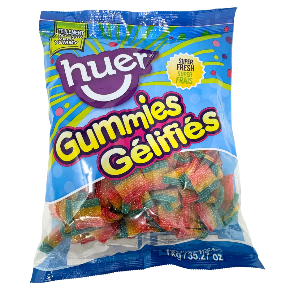 Huer Rainbow Sour Streamer Minis 1kg - 1 Bag