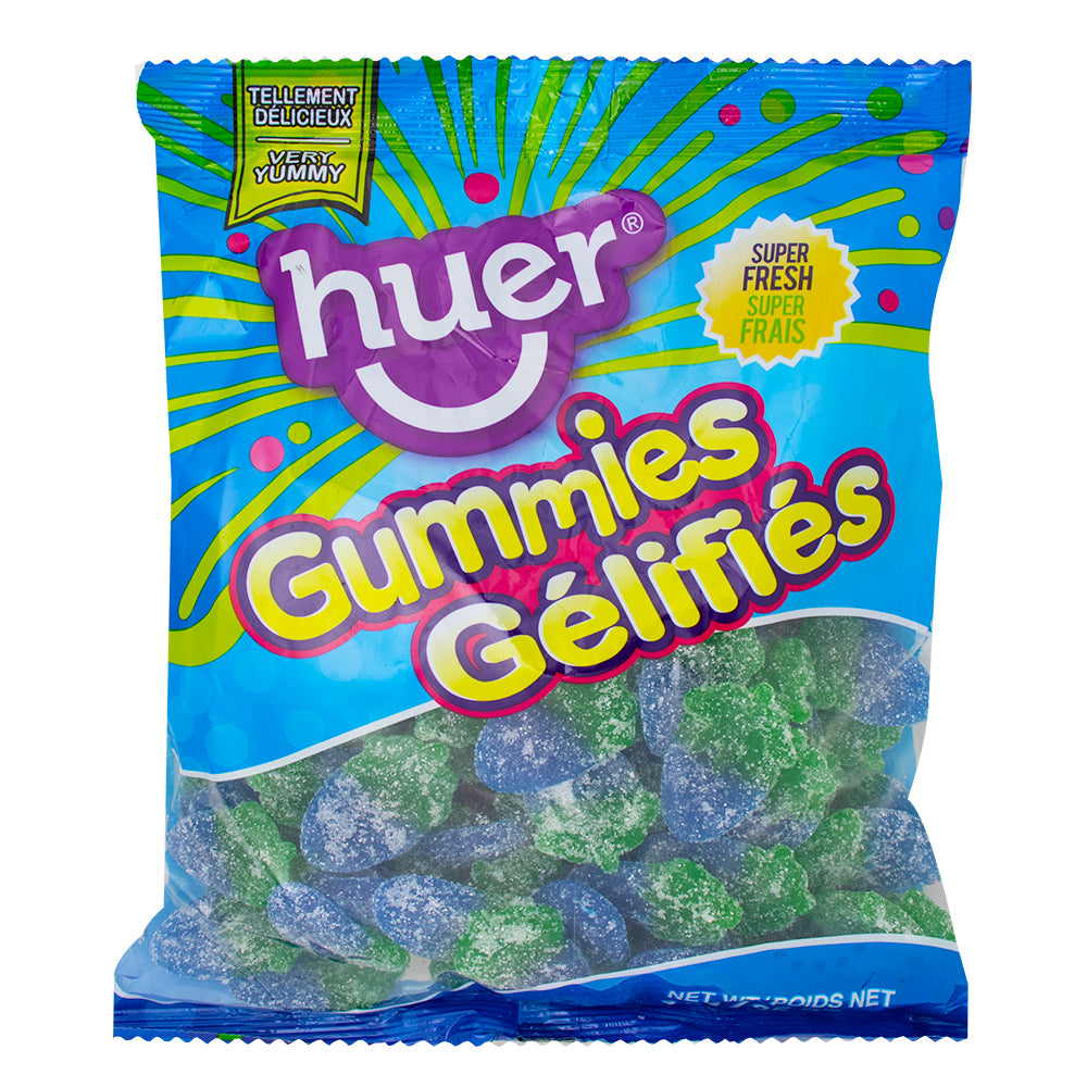 Huer Sour Blue Raspberries Gummy Candy 1kg - 1 Bag | iWholesaleCandy.ca