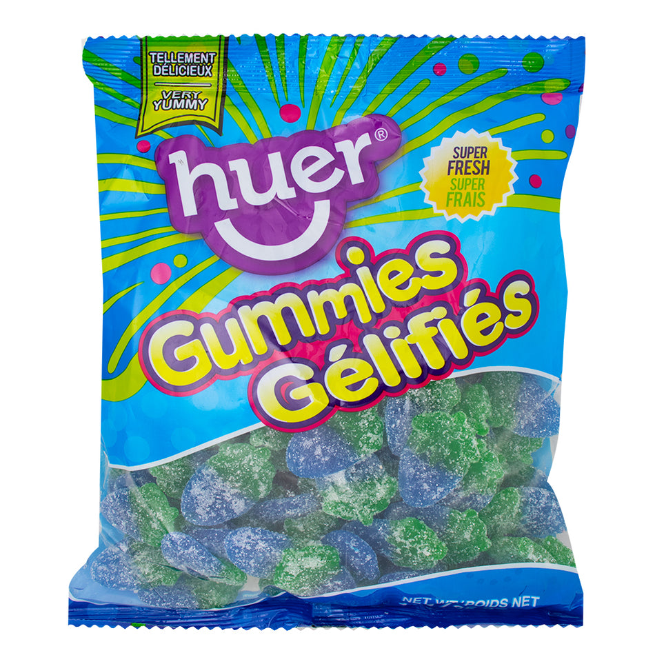 Huer Sour Blue Raspberries Gummy Candy 1kg - 1 Bag