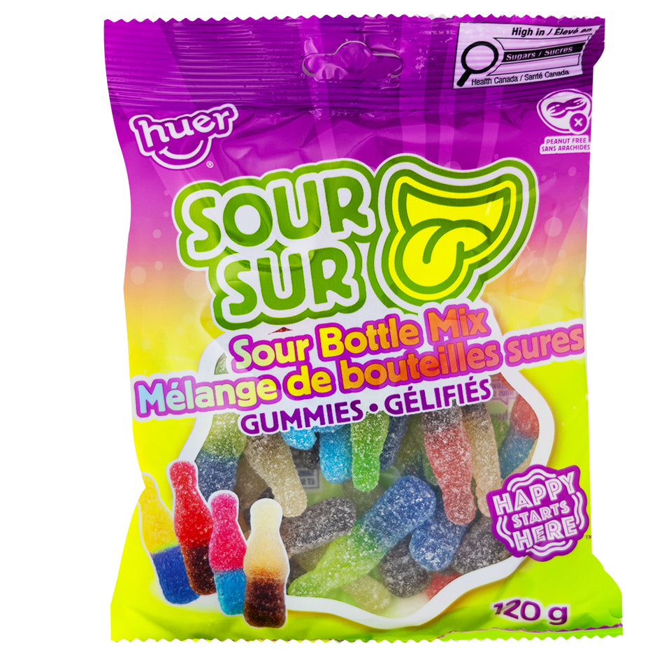 Huer Sour Bottle Mix 120g - 24 Pack