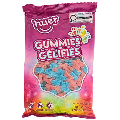 Huer Sour Bubblegum Bottles 1 kg - 1 Bag
