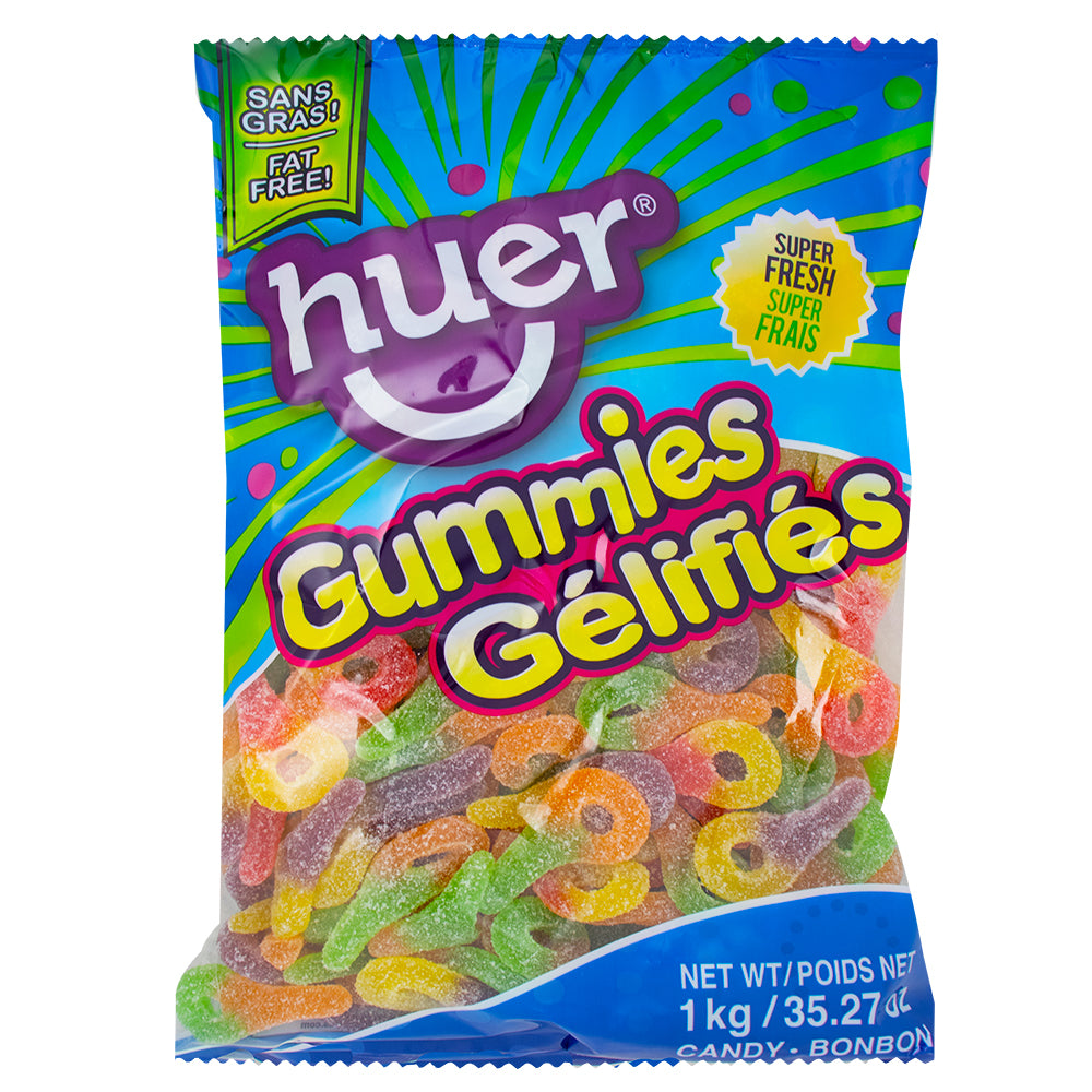 Huer Mini Sour Suckers 1kg - 1 Bag