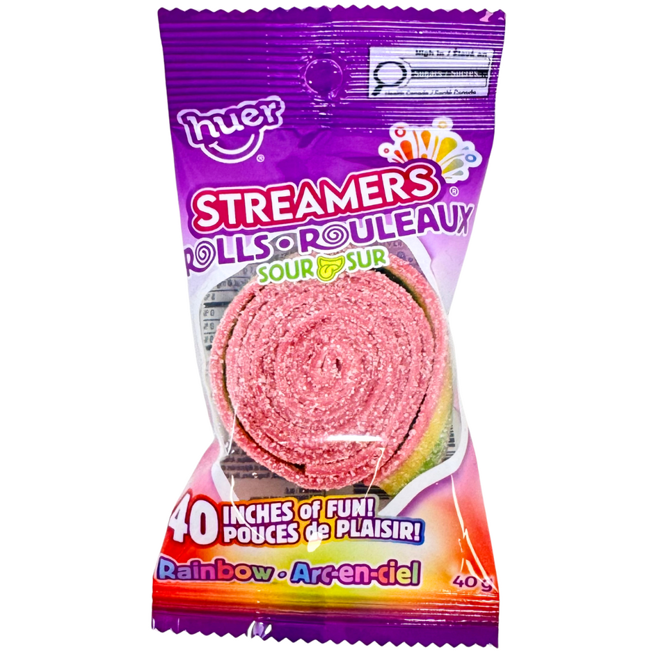 Huer Streamers Rolls Sour 40g - 18 Pack
