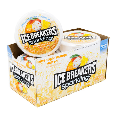 Ice Breakers Sparkling Pineapple Mango Seltzer Mints 1.5oz - 8 Pack