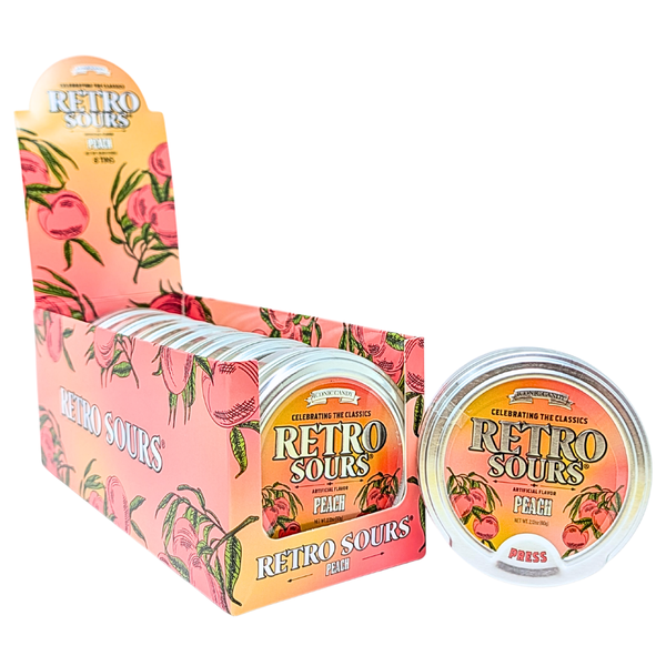 Iconic Retro Sours Peach 2.12oz - 8 Pack