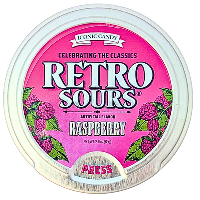 Iconic Retro Sours Raspberry 2.12oz - 8 Pack