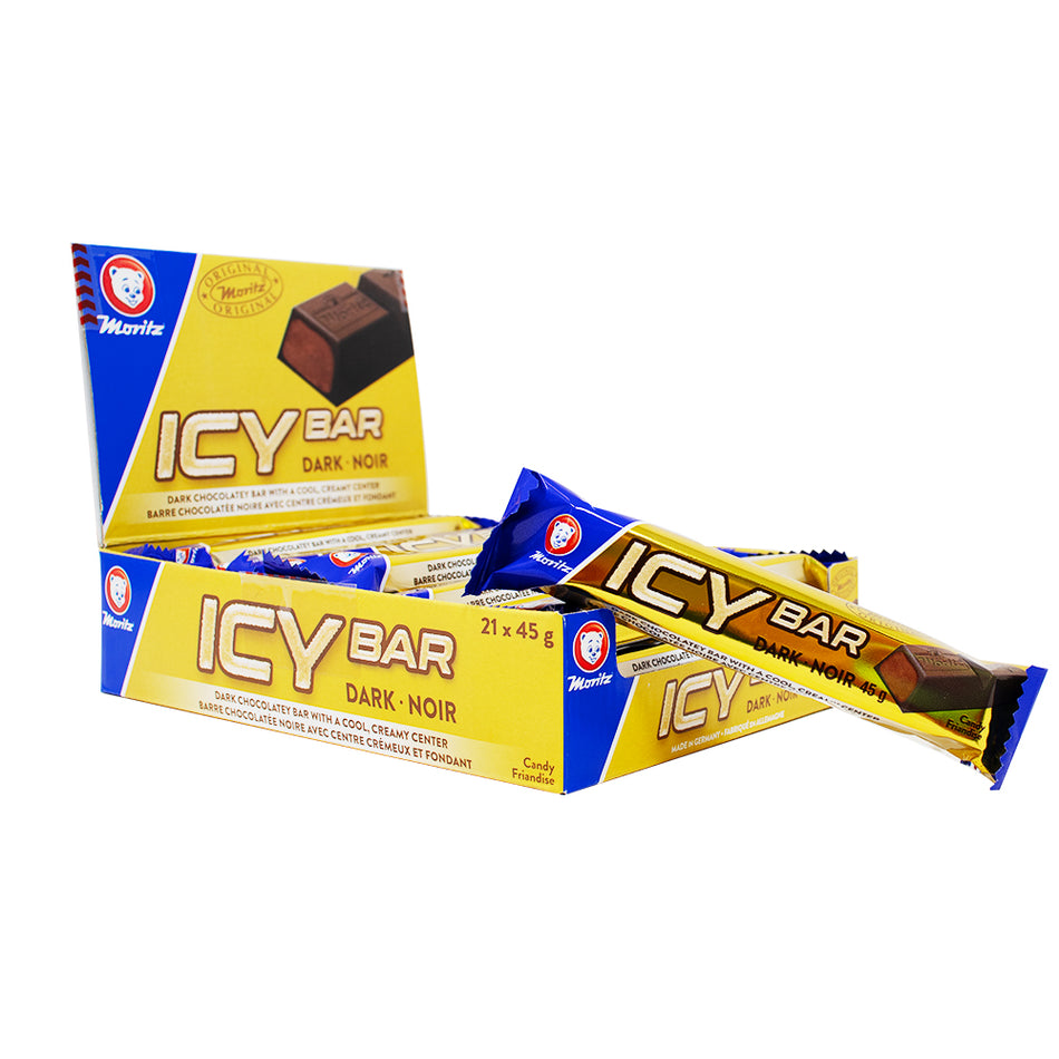 Icy Bar Dark 45g - 21 Pack - Moritz - Icy Squares - Dark Chocolate - Candy Store