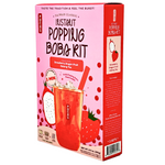 Instant Popping Boba Kit Strawberry Dragon Oolong Tea - 12 Pack angled
