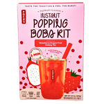 Instant Popping Boba Kit Strawberry Dragon Oolong Tea - 12 Pack front