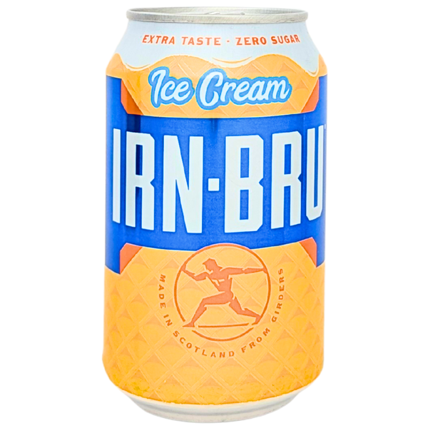 Irn Bru Ice Cream Zero Sugar 355mL (UK) - 24 Pack