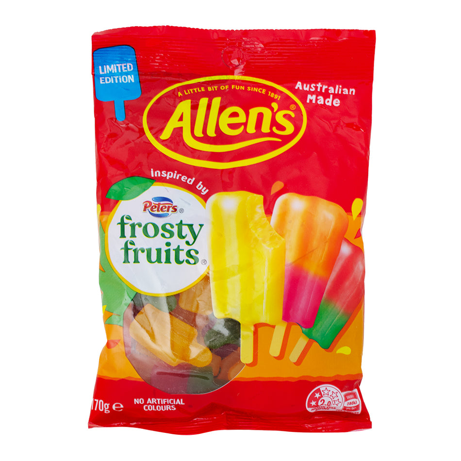Allen's Frosty Fruits Popsicle Gummies (Aus) 170g - 12 PackAllen's Frosty Fruits Popsicle Gummies (Aus) 170g - 12 Packv