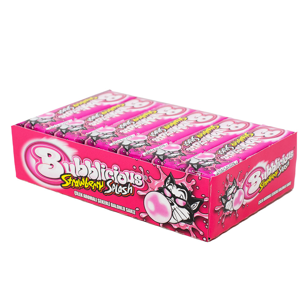 Bubblicious Gum Strawberry Splash - 18Pack | iWholesalecandy ...