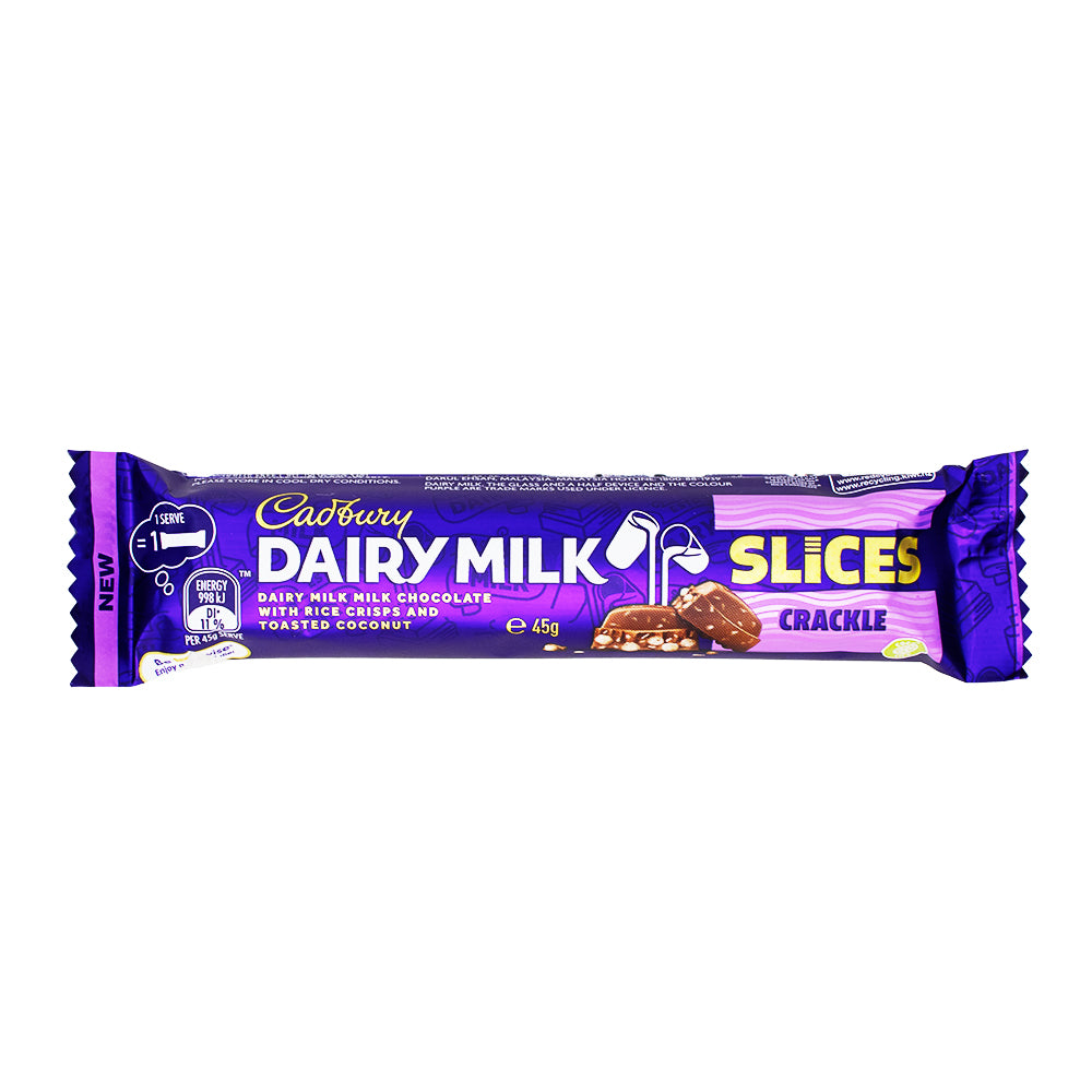 Cadbury Dairy Milk Slices Crackle (Aus) 45g  - 42 Pack - Cadbury - Cadbury Bar - Candy Store