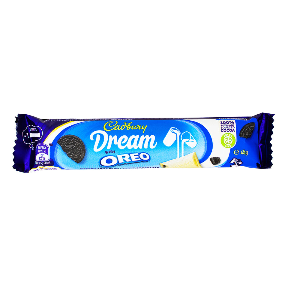 Cadbury Dream with Oreo (Aus 45g - 42 Pack - White Chocolate - Oreo - Cadbury Chocolate - Candy Store